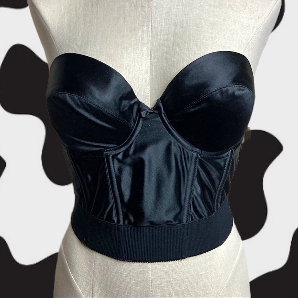 36C Black Wonderbra Bustier Top